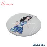 Printed Beauty Lady Aluminum Vanity Makeup Mirror