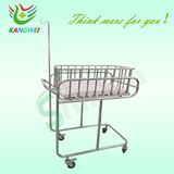 Stainless Steel Hospital Baby Crib Bassinet Hospital Infant Bed