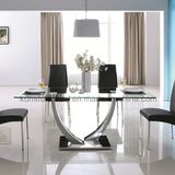 New Designs Dining Table with Stainless Steel