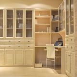 European Open Shelf Corner Bookcase Bk-1