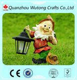 New Design Handmade Garden Decoration Resin Dwarf Figurine with Light