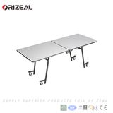 Orizeal Folding Mobile Cafeteria Square Table