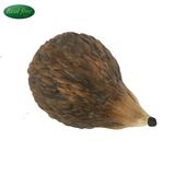 Interesting Porcelain Mini Brown Hedgehog Statue for Home Decoration