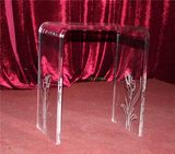 Deluxe Waterfall Bench Set, Acrylic Furniture, Acrylic Table, Acrylic 