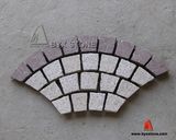 Red Porphyry & G682 Fan Shape Cobblestone for Paving