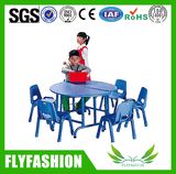 Nursery Furniture Wood Blue Children Table (SF-01C)