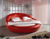 High Quality Red Round Bed Hot-Selling