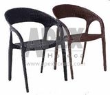 Plastic Wicker Armchair Outdoor and Garden Furniture