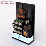 Fashion Design Metal and Acrylic Wine Bottle Display Shelves