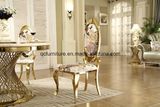 up-Grade Fabric Dining Chair with Stainless Steel 099-1#