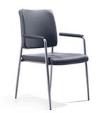 Four Legs Modern Plate Cushion Meeting Staff Visitor Chair