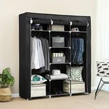 Modern Simple Wardrobe Household Fabric Folding Cloth Ward Storage Assembly King Size Reinforcement Combination Simple Wardrobe (FW-35A)