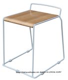 Modern Replica Steel Furniture Wooden Dining Bar Stools