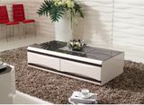 New Design High Gloss MDF Glass Coffee Table (CJ-147A)