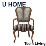 French Dining Room Furniture Soft Leasure Chair Arm Dining Chair