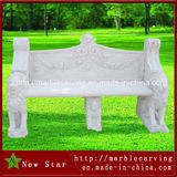 White Marble Garden Bench