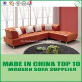 Popular Wooden Furniture Modern Leather Sectional Sofa