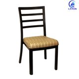 China Metal Frame Hotel Restaurant Wood Like Chair