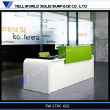 High Gloss Small Reception Desk Cheap Reception Desk