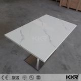 2 Seaters Solid Surface Marble Top Restaurant Table