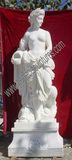 Carved Carrara Marble Statue Beautiful Women Stone Sculpture (SY-X1009A)