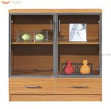 Modern Teak Grain Office Tea Cabinet (HY-C08)