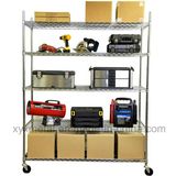 Chrome Metal Movable Wire Shelving