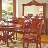 Wood Dining Table with Wood Chair for Dining Room Furniture