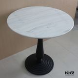 Round Fast Food Artificial Stone Table for Kfc