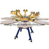 8 Color Garment Screen Printing Table