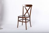 Solid Beech Stackable Tuscan Chair, X Cross Back Chairs