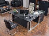 New Wooden Leather PVC Modern Office Desk (AT023A)