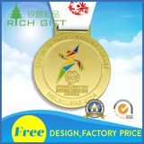 Custom Gold Lanyard Lapel Pin Supplier Decoration Medals for Honor Sports Event