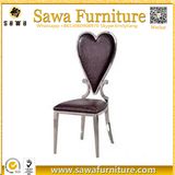 Modern High Back Stainless Steel PU Dining Chair