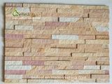 Sy-154 Yellow Wood Sandstone Culture Stone for Wall Cladding&Wall Covering