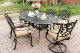 8 Person Die Cast Aluminum Outdoor Furniture Bar Table Wholesale