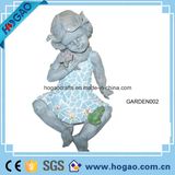 Polyresin Garden Decoration Girl Statue