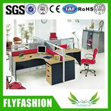 Office Desks 4 Seats Partition Workstation L-Shaped Office Table (OD-29)