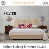 American Style Bedroom Bed Fabric Bed Leather Bed A23