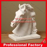 Horse Head Marble Statue for Home or Garden Decoration