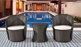 Outdoor Furniture Rattan Swivel Chair and Rattan Table