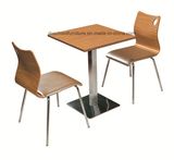 Stainless Steel Fast Food Table and Chair for Restaurant