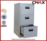 Steel Cabinet 3-Drawers Filing Cabinet Metal Vertical File Storage Office Cabinet Cmax-Fd03-001