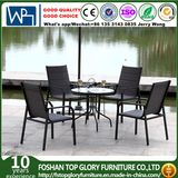 PE Rattan Hot Sale Dining Table and Chairs Set Outdoor Furniture