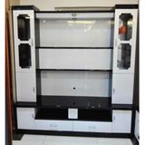 6 Doors Living Room Wood TV Glass Display Cabinets