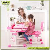 Kids Adjustable Desk and Chair Study Kids Learning Writing Desk