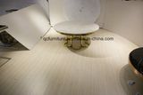 New Flower Shape Design MDF Top Gold Table