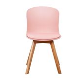 Modern Colored PP Plastic Wooden Dining Chair