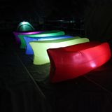 Inflatable Sleeping Bag/ Sofa/ Bed Air Bag, Colorful Outdoor Sleeping Air Bag with LED Light