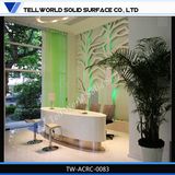 Acrylic Solid Surface Furniture New Design Beauty Salon Reception Desks